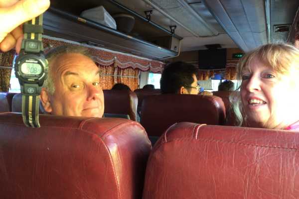 Big bus from Phnom Penh to Siem Reap