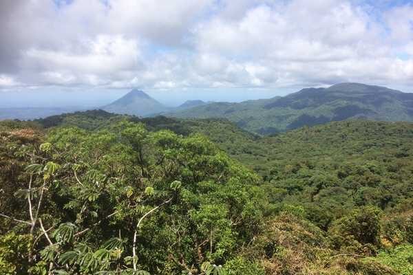 view of arenal santa elena forest reserve