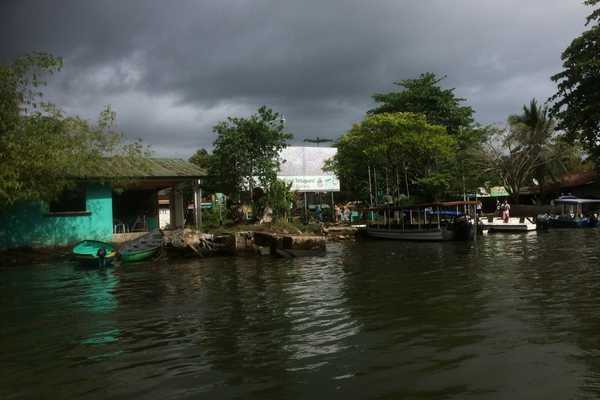 Arriving in Tortuguero by boat