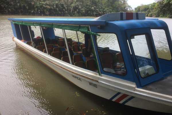 Puerto Viejo to Tortuguero Boats on the Cana Tropical Wind