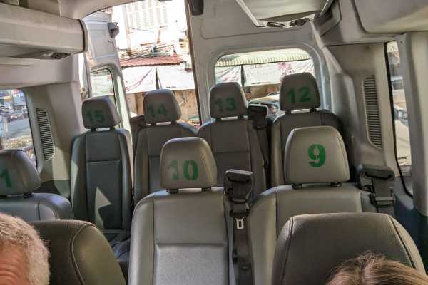 Minivan seats from Kampot to Phnom Penh