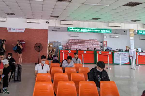 Waiting room in Can Tho New Bus Station