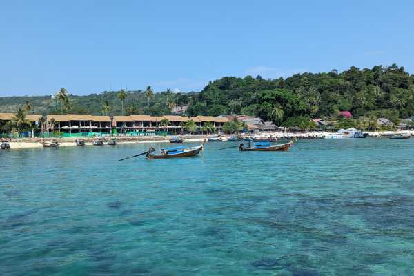 Arriving at Phi Phi Island