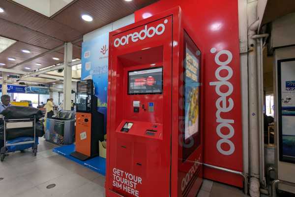 Maldives Airport Ooredoo Machine for SIM