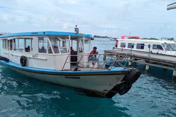 Male Airport Ferry arriving at the airport