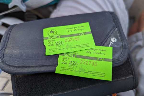 Male to Diffushi tickets public ferry