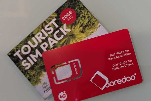 Ooredoo Tourist SIM Maldives