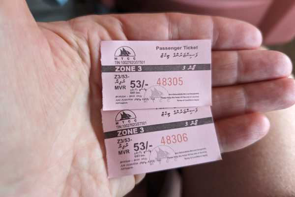 Tickets Maafushi to Fulidhoo Ferry