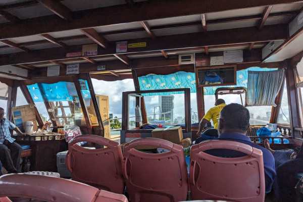 on the Maafushi to fulidhoo Ferry