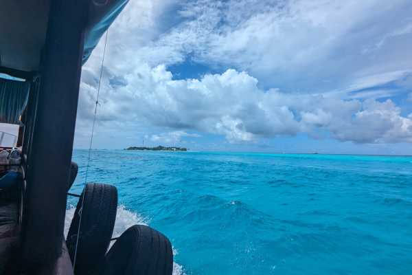 Arriving at Fulidhoo on the Public Ferry