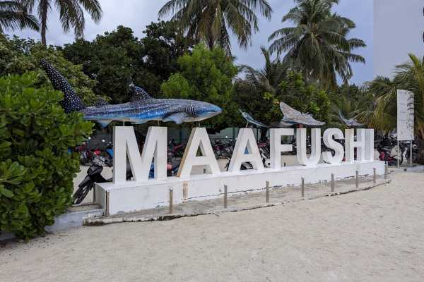 Arriving at Maafushi