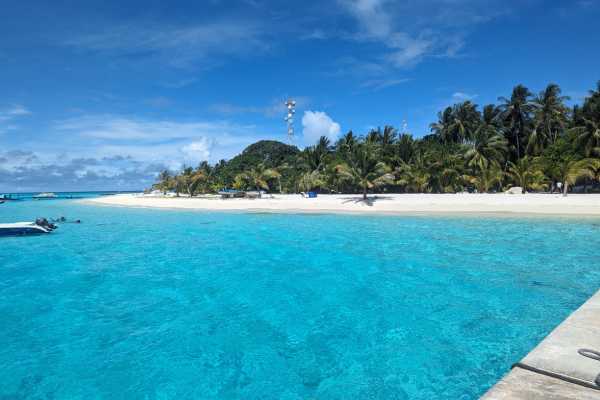On the Pier at Fulidhoo Island Maldives