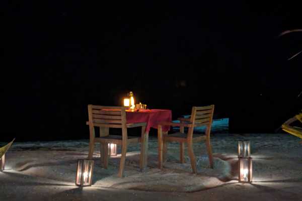 Romantic Dinner on the Beach Maafushi