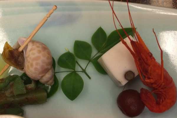 Snails as part of Kaiseki Ryori Meal in Kinosaki
