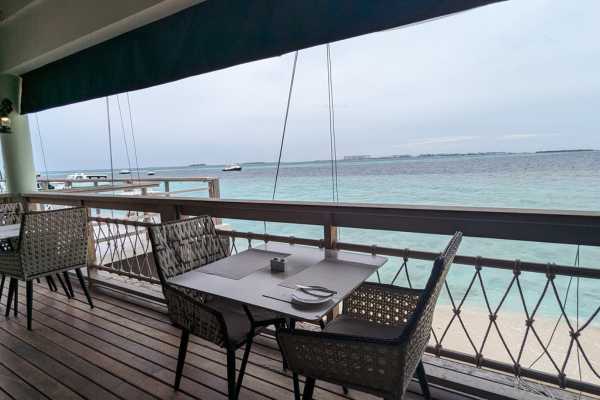 Table in the Maaga Restaurant Malahini