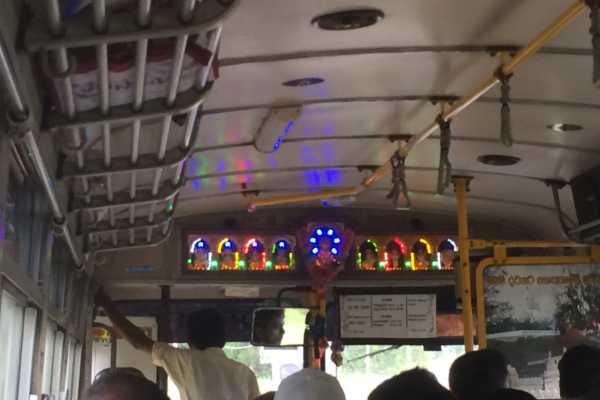 Lights and Music on a Sri Lankan Bus