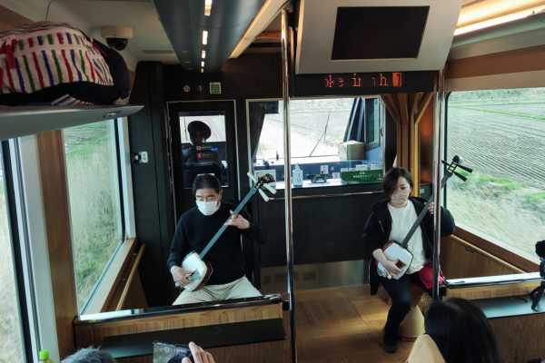 Resort Shirakami Train Shamisen Performance