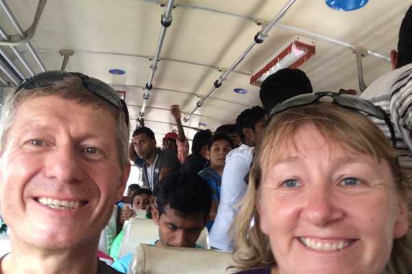 Seats on a bus in Sri Lanka