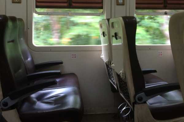Unreserved train carriage at Kandy