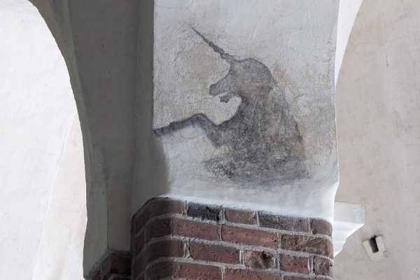 Unicorn inside Porvoo Cathedral