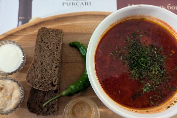 Borscht black bread and vodka at Back in the USSR