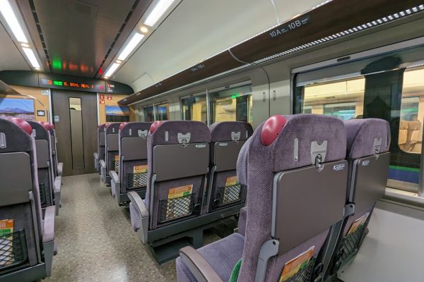 Inside the Soya Train from Sapporo to Wakkanai