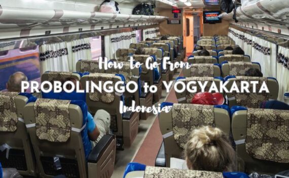 Interior of train Indonesia
