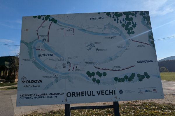 Map of the Orheiul Vechi Sites