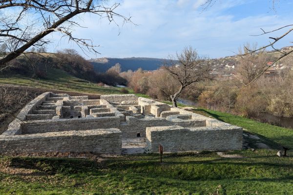 Tatar Baths at Old Orhei reconstruction by the river