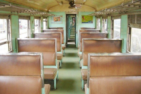 Thai Trains third class fan carriage