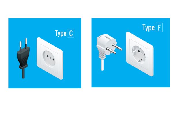 Type C and Type F Electric Socket and Plug