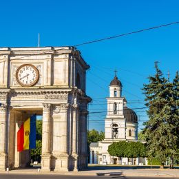 Victory Gates and Cathedral Chisinau