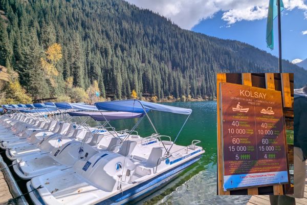Boat Trips at Kolsai Lake