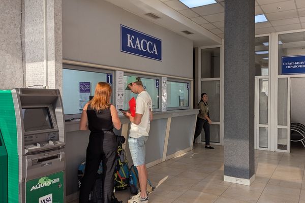 Buying Tickets at Bishkek Bus Station
