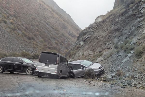 Crash on the Osh to Bishkek Road