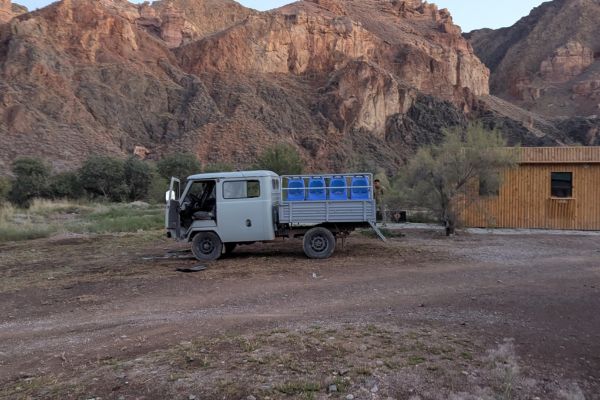 Eco Taxi at Charyn Canyon