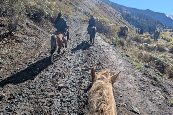 Horse Riding and walking trail at Kaindy Lake