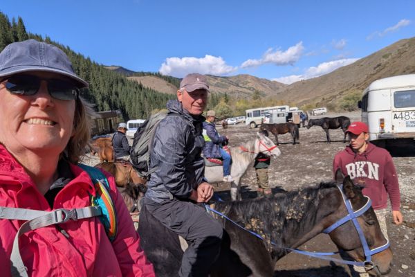 Horse Riding at Kaindy Lake
