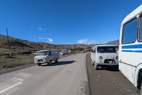 UAZ transfers from Saty to Kaindy Lake Parking Lot
