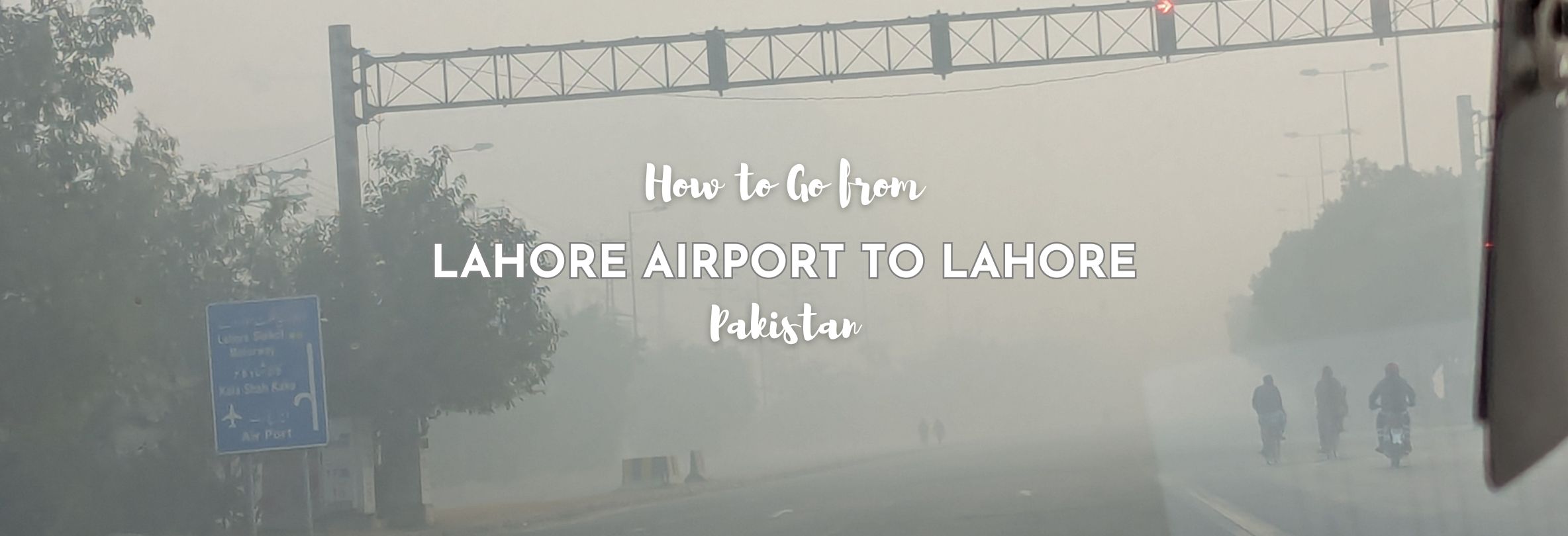 Roads near Lahore Airport December