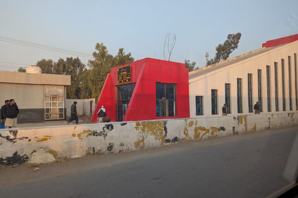Metro Bus Station en route to Islamabad