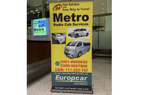Metro Radio Cab Services at Islamabad Airport