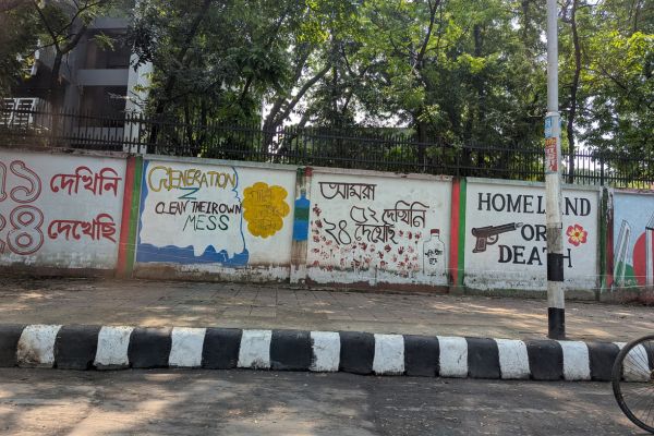 Dhaka Protest Murals from 2024