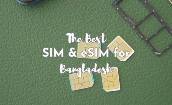Sim cards on a desk with sim card holder