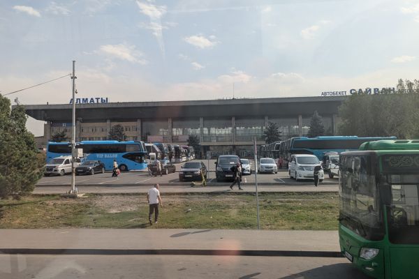 Leaving Sayran Bus Station
