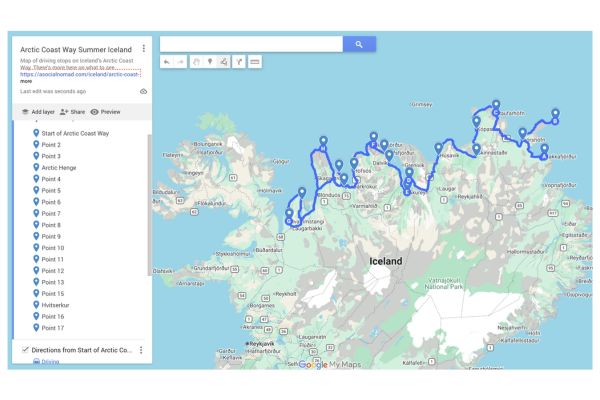 Arctic Coast Way Route