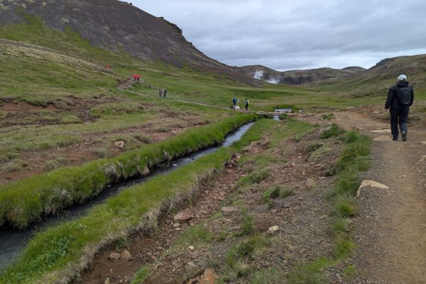 Reykjadalur Hot Spring River Hike Up