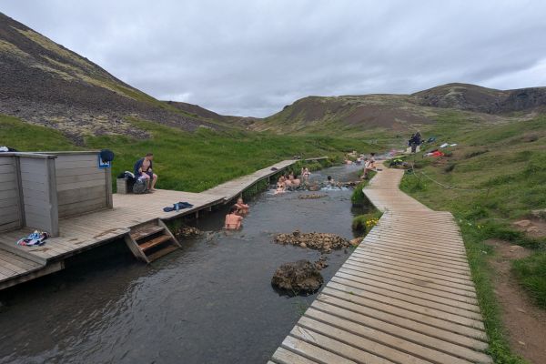 Reykjadalur Hot Spring River