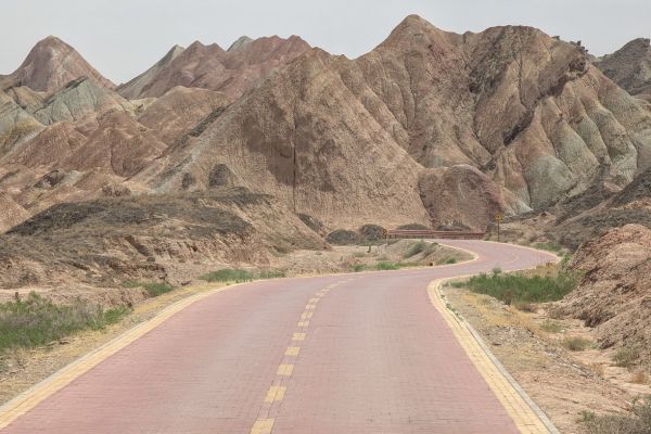 Shuttle Bus Route Rainbow Mountains