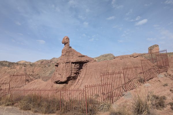 The Camel Welcomes Guests Binggou Danxia